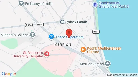 Apartments for rent i Dublin 4 - kort over placeringen