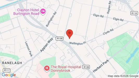 Apartments for rent i Dublin 4 - kort over placeringen