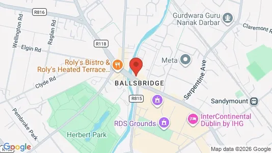 Apartments for rent i Dublin 4 - kort over placeringen