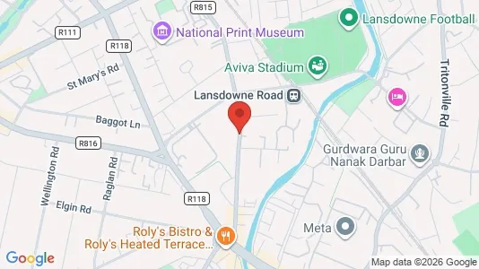 Apartments for rent i Dublin 4 - kort over placeringen