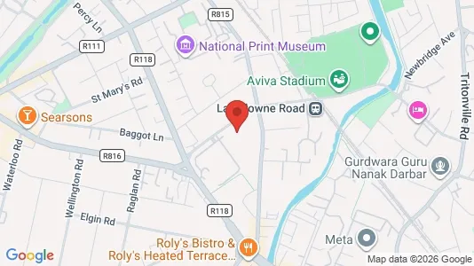Apartments for rent i Dublin 4 - kort over placeringen