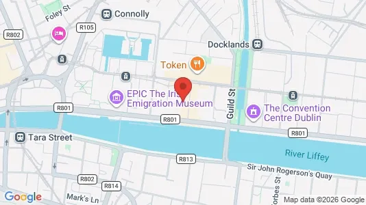Apartments for rent i Dublin 1 - kort over placeringen