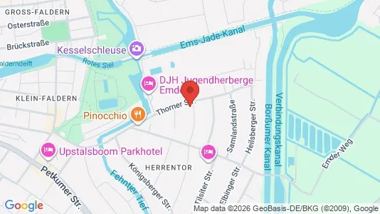Apartments for rent i Emden - kort over placeringen