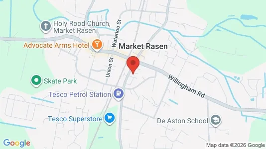 Apartments for rent i Market Rasen - Lincolnshire - kort over placeringen
