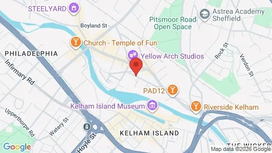 Apartments for rent i Sheffield - South Yorkshire - kort over placeringen