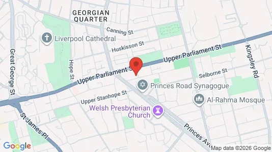 Rooms for rent i Liverpool - Merseyside - kort over placeringen