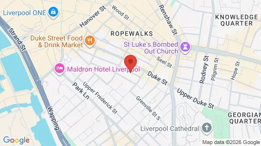 Apartments for rent i Liverpool - Merseyside - kort over placeringen