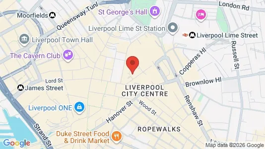 Apartments for rent i Liverpool - Merseyside - kort over placeringen