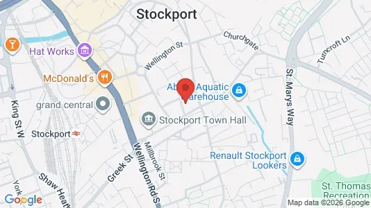 Apartments for rent i Stockport - Cheshire - kort over placeringen