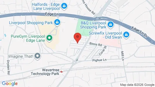 Apartments for rent i Liverpool - Merseyside - kort over placeringen