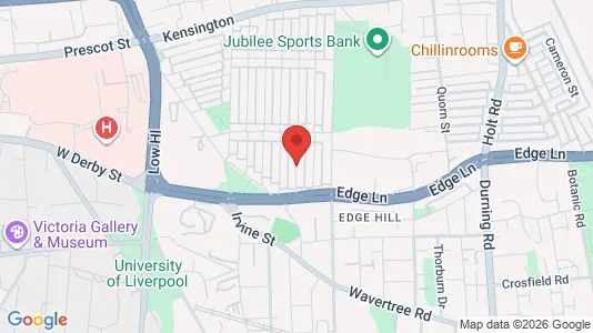 Rooms for rent i Liverpool - Merseyside - kort over placeringen