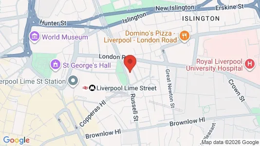 Apartments for rent i Liverpool - Merseyside - kort over placeringen