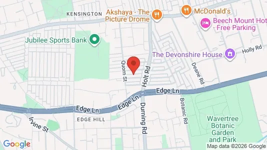 Rooms for rent i Liverpool - Merseyside - kort over placeringen