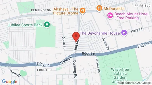 Rooms for rent i Liverpool - Merseyside - kort over placeringen