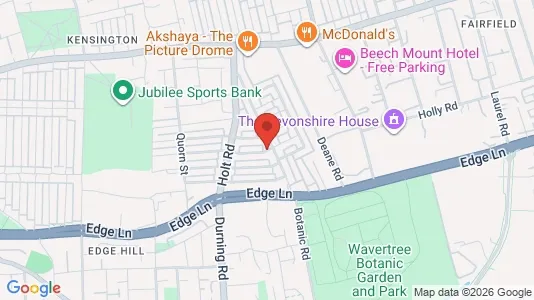 Rooms for rent i Liverpool - Merseyside - kort over placeringen