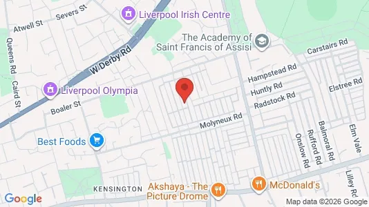 Apartments for rent i Liverpool - Merseyside - kort over placeringen