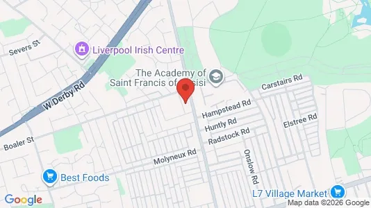 Apartments for rent i Liverpool - Merseyside - kort over placeringen