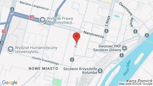 Apartments for rent i Szczecin - kort over placeringen