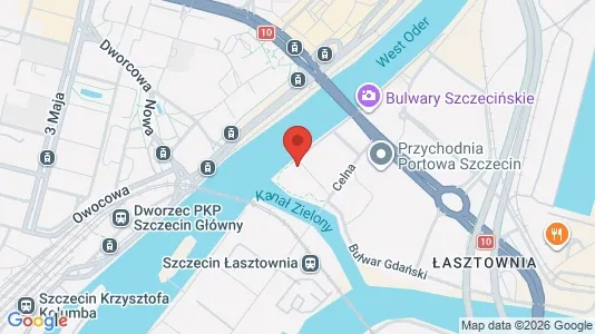 Apartments for rent i Szczecin - kort over placeringen