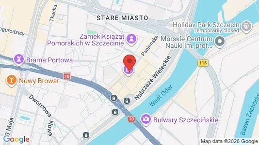 Apartments for rent i Szczecin - kort over placeringen