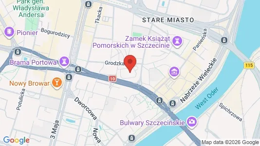 Apartments for rent i Szczecin - kort over placeringen