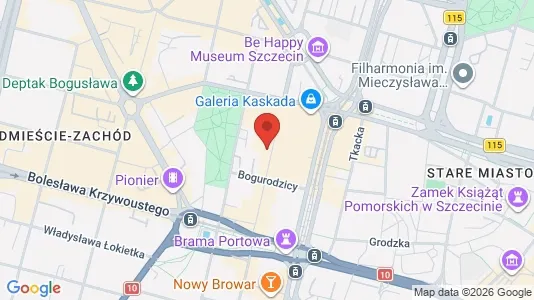 Apartments for rent i Szczecin - kort over placeringen