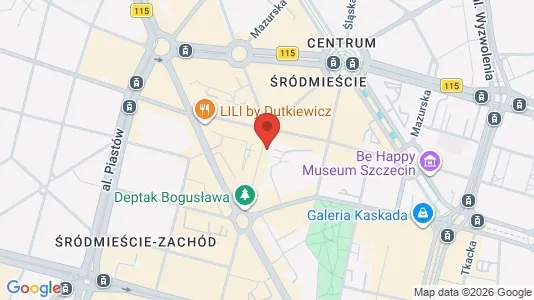 Apartments for rent i Szczecin - kort over placeringen