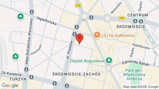 Apartments for rent i Szczecin - kort over placeringen