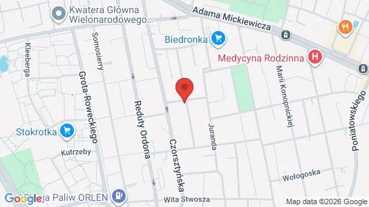 Apartments for rent i Szczecin - kort over placeringen