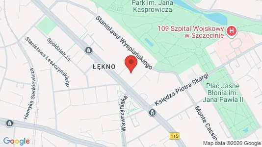 Apartments for rent i Szczecin - kort over placeringen