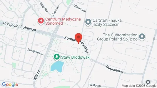 Apartments for rent i Szczecin - kort over placeringen