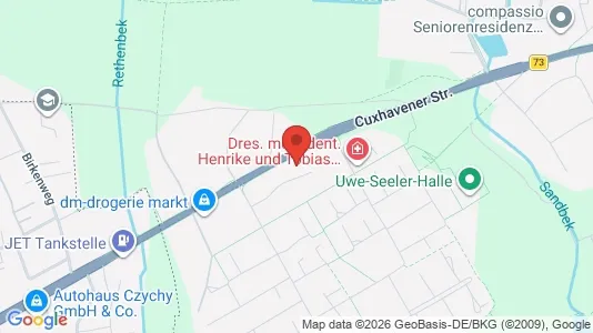 Apartments for rent i Hamburg Harburg - kort over placeringen