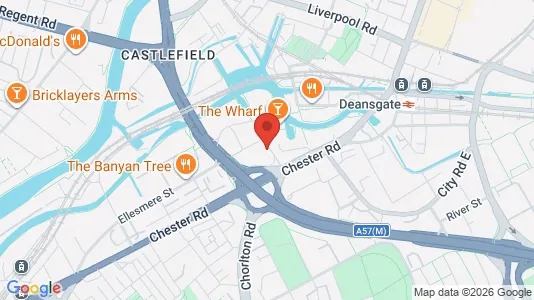 Apartments for rent i Manchester - Lancashire - kort over placeringen