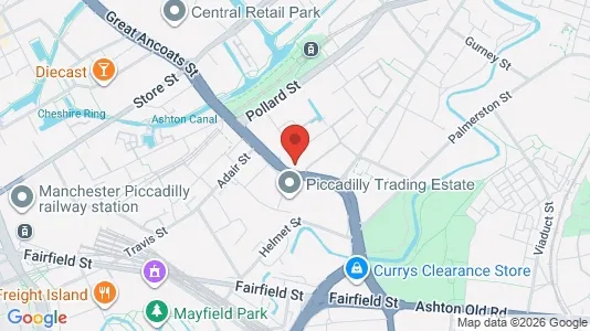 Apartments for rent i Manchester - Lancashire - kort over placeringen