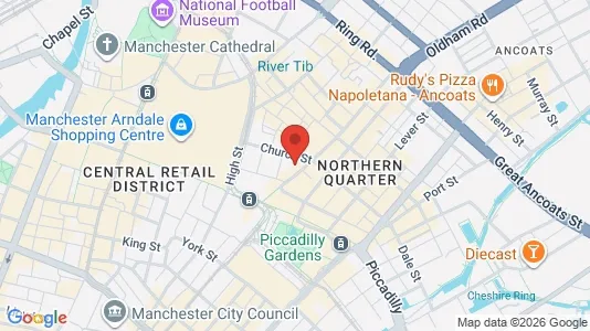 Apartments for rent i Manchester - Lancashire - kort over placeringen