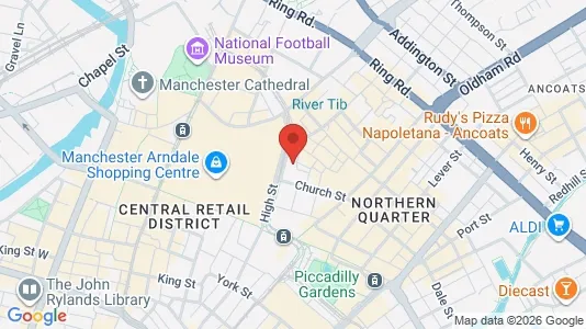 Apartments for rent i Manchester - Lancashire - kort over placeringen