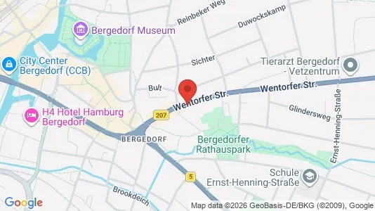 Apartments for rent i Hamburg Bergedorf - kort over placeringen