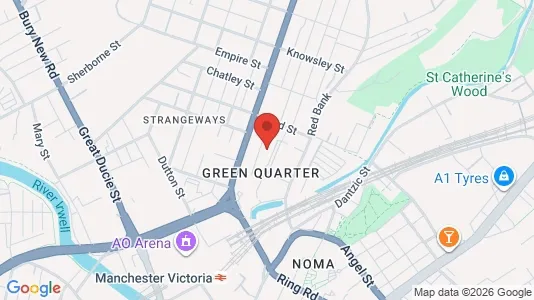 Apartments for rent i Manchester - Lancashire - kort over placeringen
