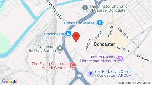 Apartments for rent i Doncaster - South Yorkshire - kort over placeringen