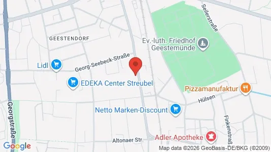 Apartments for rent i Bremerhaven - kort over placeringen