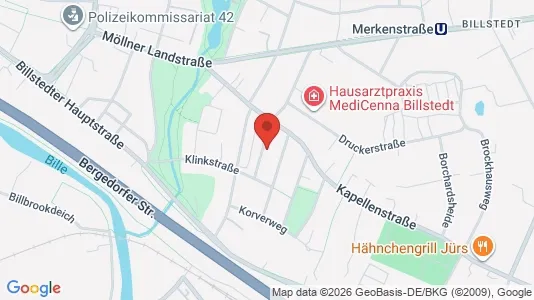Apartments for rent i Hamburg Mitte - kort over placeringen