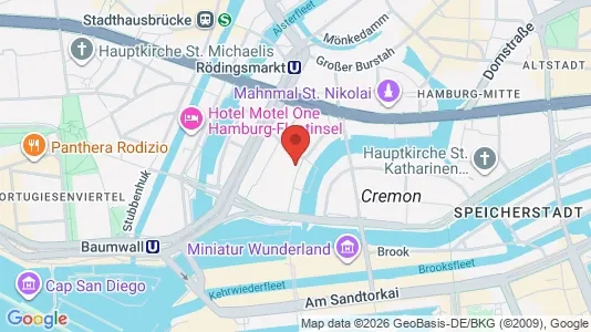 Apartments for rent i Hamburg Mitte - kort over placeringen