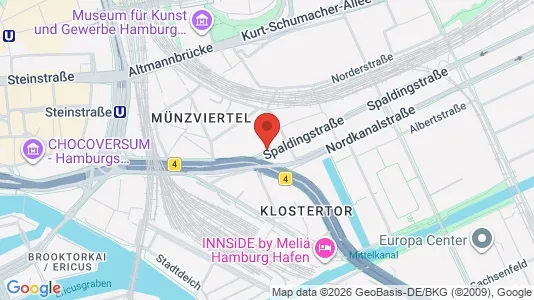 Apartments for rent i Hamburg Mitte - kort over placeringen