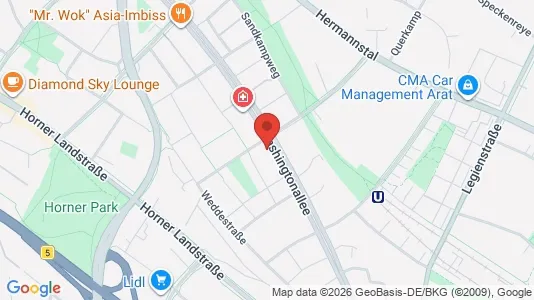 Apartments for rent i Hamburg Mitte - kort over placeringen