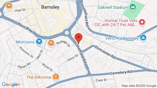 Apartments for rent i Barnsley - South Yorkshire - kort over placeringen