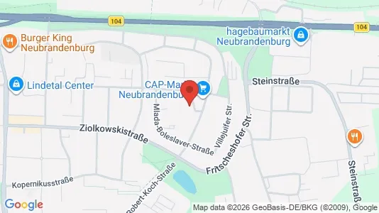 Apartments for rent i Mecklenburgische Seenplatte - kort over placeringen