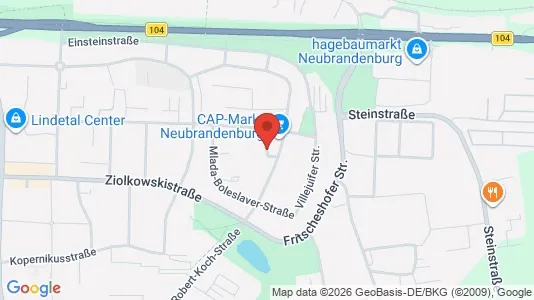 Apartments for rent i Mecklenburgische Seenplatte - kort over placeringen