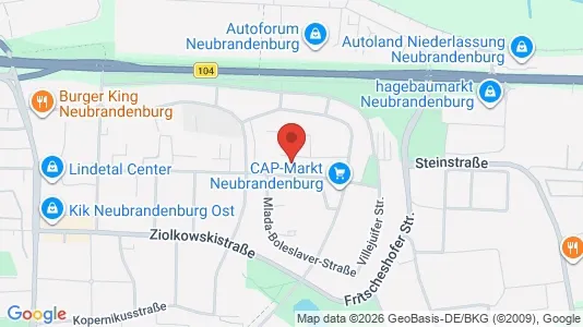 Apartments for rent i Mecklenburgische Seenplatte - kort over placeringen