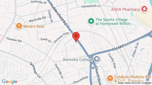 Apartments for rent i Barnsley - South Yorkshire - kort over placeringen