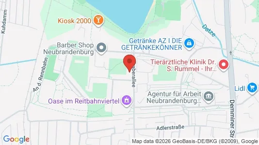 Apartments for rent i Mecklenburgische Seenplatte - kort over placeringen